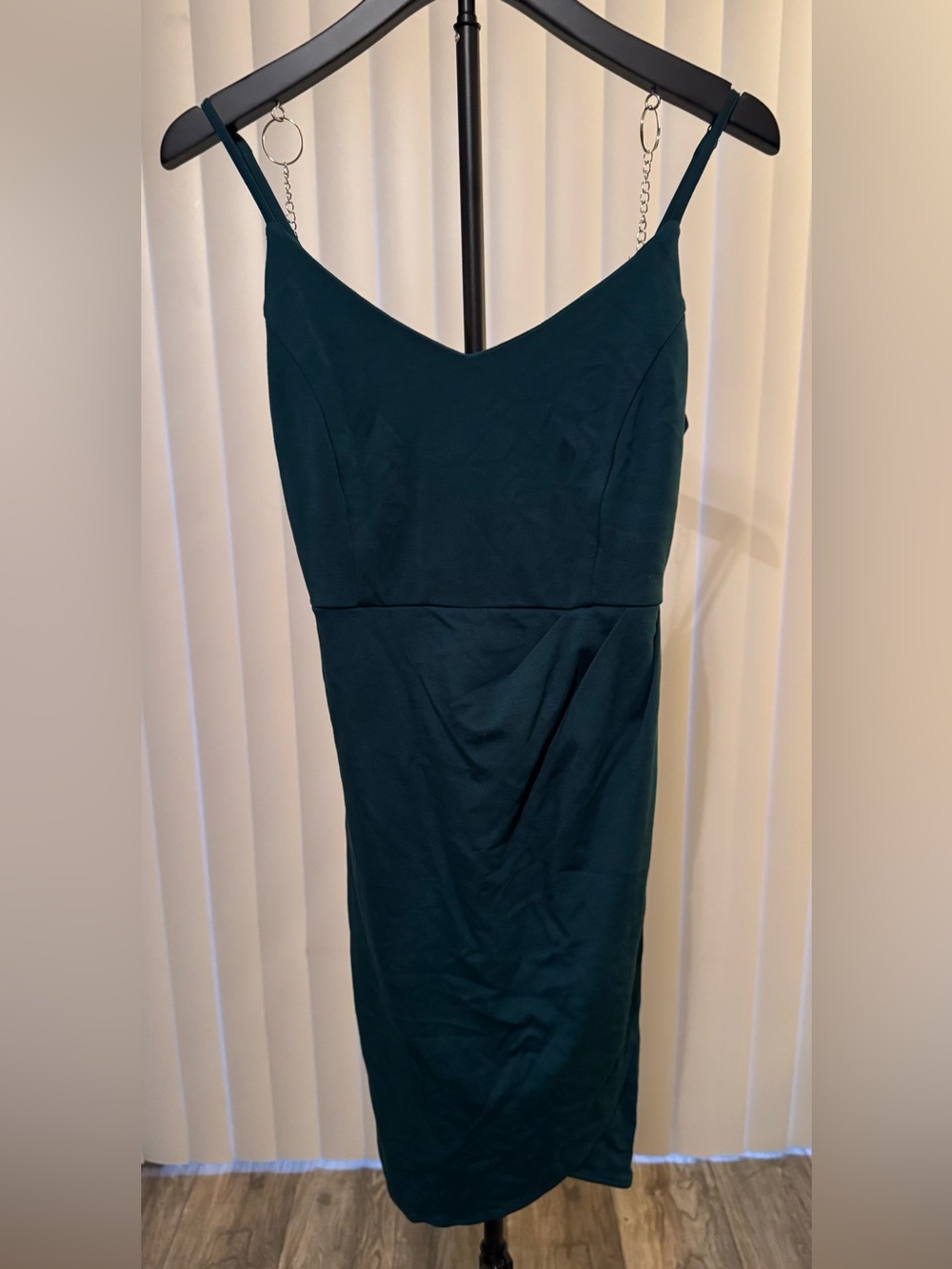 *MUST GO Women’s Teal Slip Dress - Elegant Spaghetti Strap Dress